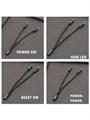 Комплект разветвителей Power sw/Reset sw/HDD led/Power +-, 30см черный 980