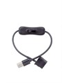 Переходник USB A - MOLEX (2 контакта) с выключателем 30см 983