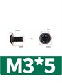 Винт M3*5 для HDD 2,5" и материнской платы черный 50шт. 1001*50